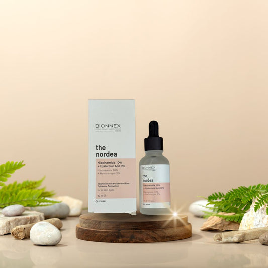 The Nordea Niacinamide 10% + Hyaluronic Acid 2% + Hydrolized Keratin 2% Serum